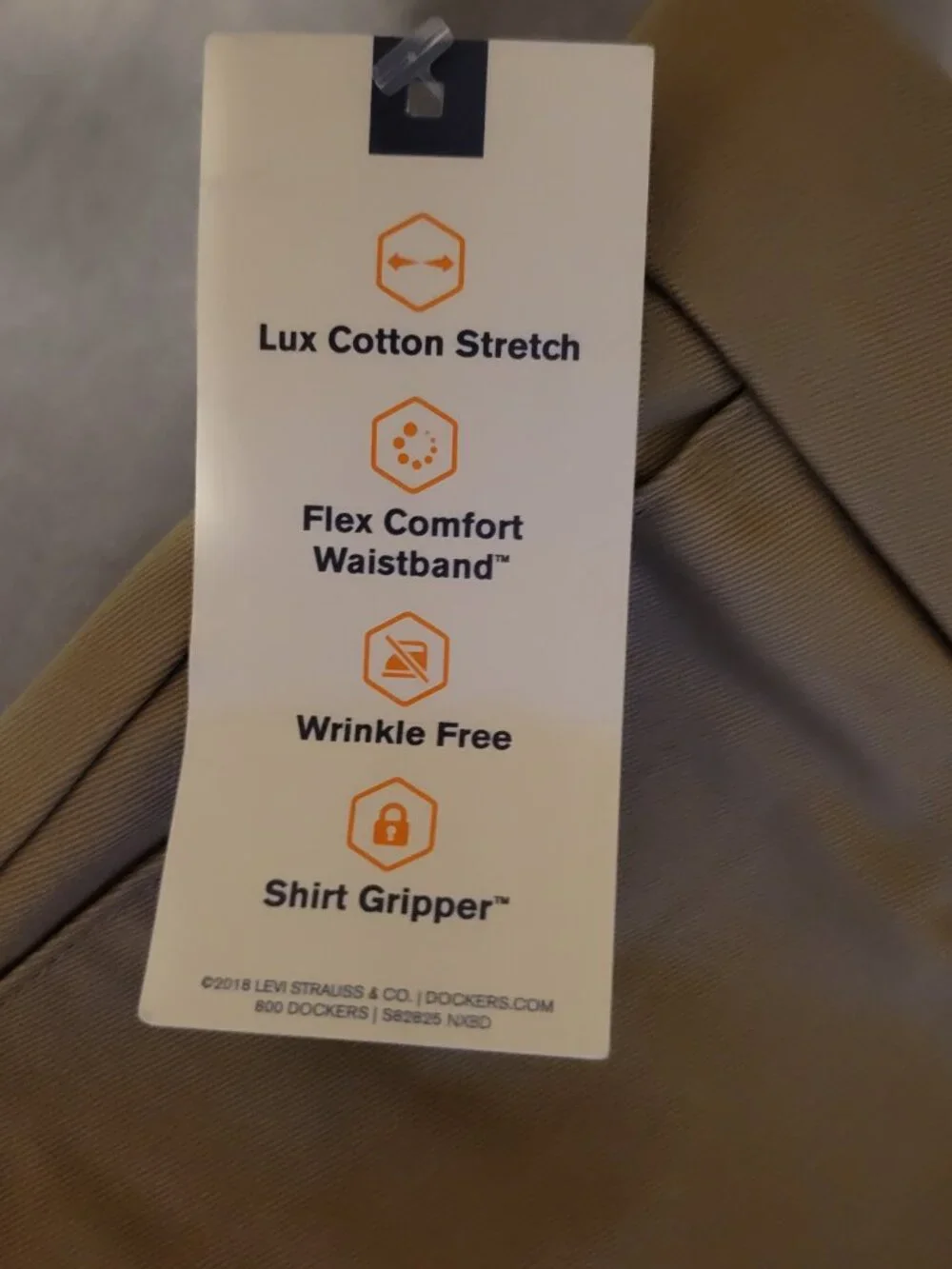 Dockers Khaki Pants Men's 30 X 32 Slim Straight Fit Cotton Blend NWT